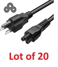 Lot of 20 - Standard Mickey Mouse AC Power Cable 20 Pack US Plug 20PK Cord picture