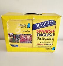 Rosetta Stone Español Spanish Levels 1-5 set Barron's Dictionary Complete picture