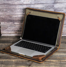 Genuine Leather Laptop Bag Sleeve Cover Handbag For MacBook Pro 13.3