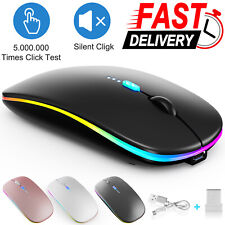 2.4Ghz Bluetooth Mouse Quiet Rechargeable Wireless Optical Mice For Computer PC picture