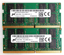 LOT 2x 16GB (32GB) Micron MTA16ATF2G64HZ-2G6J1 SODIMM Laptop Memory picture