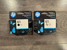 NEW HP 61 Black (exp 2/25) and Tri-Color (exp 1/24) ink cartridge  -  picture