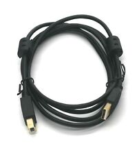 USB 2.0 Cable 6FT Dual Ferrite Chokes Black A-B (U023-006) USA picture