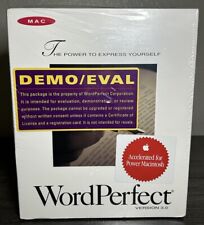 Vintage 1994 WordPerfect Version 3.0 Word Processor For Macintosh Demo/Eval NEW picture