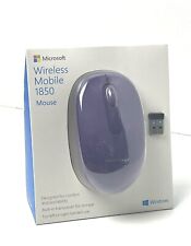 Microsoft Wireless Mobile Mouse 1850 Purple Wireless Connectivity USB Dongle NEW picture