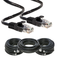 CAT6 Patch Cable 500mhz Ethernet Internet Network Router LAN RJ45 UTP BLACK LOT picture