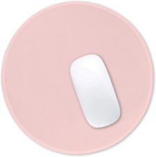 Mouse Pad, Premium-Textured Small round Mousepad 8.7 X 8.7 Inch Pink, Stitched E picture