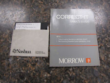 Vintage Morrow Designs Correct-It User's Guide & Disk software picture
