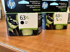 New HP 63XL Black & 63XL Color Ink Cartridge Exp 03/2024  set of two picture