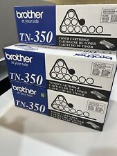 Lot of 5 New OEM Sealed Brother TN-350 Printer Black Ink Toner Cartridges In Box picture