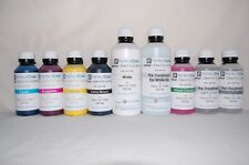 DTG Ink Set, 9 Bottle Perfect Color - 250 ml Ea CMYK/HC/PTL/PTP 500ml White/PTW picture