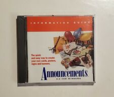 Announcements 3.0 For Windows (Vintage PC CD-ROM) picture
