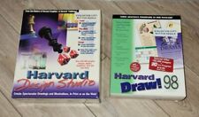 Rare Harvard Design Studio & Draw 98 PC Windows 95 NT Software Evaluation Copies picture