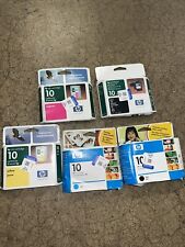 Lot of 5 NEW SEALED Genuine HP 10 BLACK Ink Cartridge C4844A Designjet EXP 2006 picture