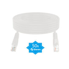 Steren 50ft Cat5e UTP Molded Patch Cord White picture