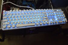 MageGee Typewriter Mechanical Gaming Keyboard Retro Punk Round Keycap WORKING picture