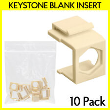 10PCS Keystone Insert with Port Hole for Keystone Wall Plate Ivory F BNC RCA picture