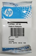 Genuine HP 62 Tri-Color Ink in Foil Bag | C2P06A | Exp: 2023 picture