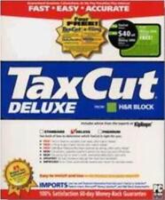 TaxCut 2003 Deluxe PC CD amend file audit past federal tax returns forms laws + picture