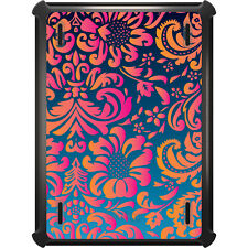 OtterBox Defender for iPad Pro / Air / Mini - Pink Orange Blue Flower Floral picture
