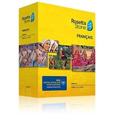 Rosetta Stone V4 TOTALe: French Level 1-5 Set for PC, Mac.  Box Unopened. picture