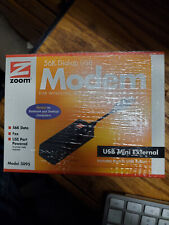 NEW NO PHONE CABLE Zoom Model 3095 USB Modem 56K V.92 Data Fax Dial-Up picture