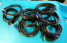 Lot of 9 computer media cords - approx. 6 ft picture