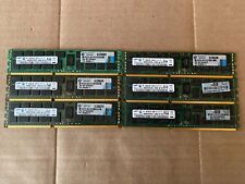LOT OF 6 SAMSUNG 8GB 2RX4 PC3-10600R M393B1K70CH0-CH9Q5 SERVER MEMORY W4-2(4 picture