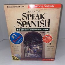 The Learning Company Learn to Speak Spanish 6.0 Complete Set New Open box picture