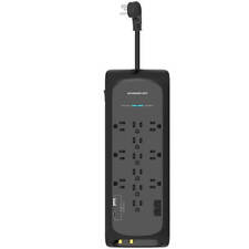 Monster 12-Outlet Power Strip w/ USB and Type C Ports Surge Protector 6 FT picture