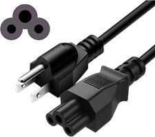 Standard 6ft 3 Prong AKA Mickey Mouse AC Power Cord for PS2 PS3 Laptop PC 18 AWG picture