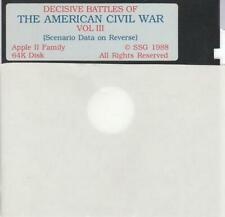 Decisive Battles Of The American Civil War Volume 3 III APPLE II FLOPPY sim game picture