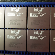 Intel i386 DX A80386DX-25 IV,  Processor CPU, New, Tested working, USA stock picture