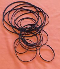 Set of 20 Flat Section Rubber Belts for Floppy Drives. 28-94mm. Diam. x 2mm.Wide picture