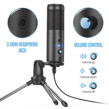 Microphone Condenser Desktop Computer PC Audio Recording with Tripod Stand picture