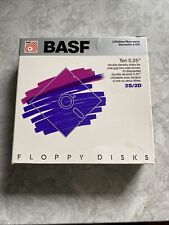 BASF FLOPPY DISKS OPEN BOX OF 10 Double Density 5.25