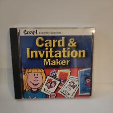 Snap Everyday Solutions: Card & Invitation Maker PC 2001 EXCELLENT CONDITION  picture