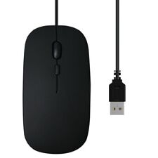 Wired Cable USB Scroll Wheel 4 Button Mouse For Laptop PC Notebook Black picture