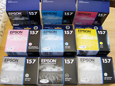 2016/2017 New Genuine Epson 157 inks T157 Full Set T1571-T1575-T1576-T1579 R3000 picture