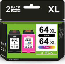 2 Pack 64 XL Ink Cartridge Combo for HP ENVY Photo 6252 6255 7155 7855 6220 6230 picture