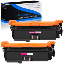 2 Pack Magenta CE253A 504A Toner Cartridge for HP Color LaserJet CP3525 CM3530  picture