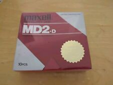 Maxell Mini-Floppy Disk MD2-D 10 Pieces NEW Double Sided Density SEALED VNTG NIB picture