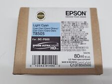 EXPIRED JUNE 2021 Genuine Epson 80ml Light Cyan Ink T8505 Cartridge SC-P800 picture