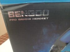 Stereo Gaming Headset W/Mic BENGOO G9000 BLUE/BLACK NEW IN BOX picture