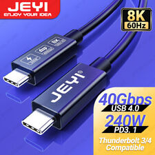 JEYI Thunderbolt 4/3 Cable USB4.0 40Gbps With PD3.1 240W Charging 8K Display picture
