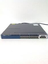 Cisco Catalyst 3560-X WS-C3560X-24P-L PoE Gigabit Switch w/ C3KX-NM-1G/RackEars picture