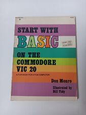 Start With Basic On The Commodore Vic 20 A Fun Book For A Fun Computer Paperback picture