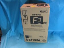 Riso Ink S-8113U Cartridge, F Ii Type, F/Ez220/Rz590, 2/Pk, Black (RSGS8113U) picture