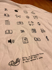 RALLY NYC Macintosh Icon Long Sleeve T-SHIRT White XL SoHo Museum DogCow MacOS picture