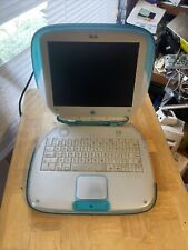 Apple iBook G3 Blue Clamshell Laptop Notebook  - Powers boots to linux no PSU picture